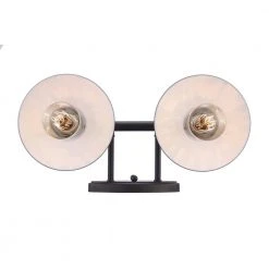 Glenhurst 2-Light Bronze Industrial Farmhouse Bathroom Vanity Light Fixture with Metal Shades by Hampton Bay -Hampton Bay Sales bronze hampton bay vanity lighting hd 8002 bz 1f 1000
