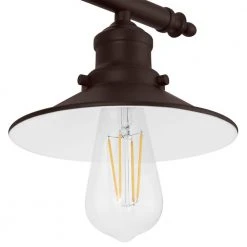 Glenhurst 3-Light Bronze Industrial Farmhouse Bathroom Vanity Light Fixture with Metal Shades by Hampton Bay -Hampton Bay Sales bronze hampton bay vanity lighting hd 8003 bz 1d 1000