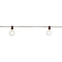 12-Light 12 ft. Large Cafe Clear String Lights by Hampton Bay -Hampton Bay Sales brown hampton bay string lights nxt 1005 1f 1000