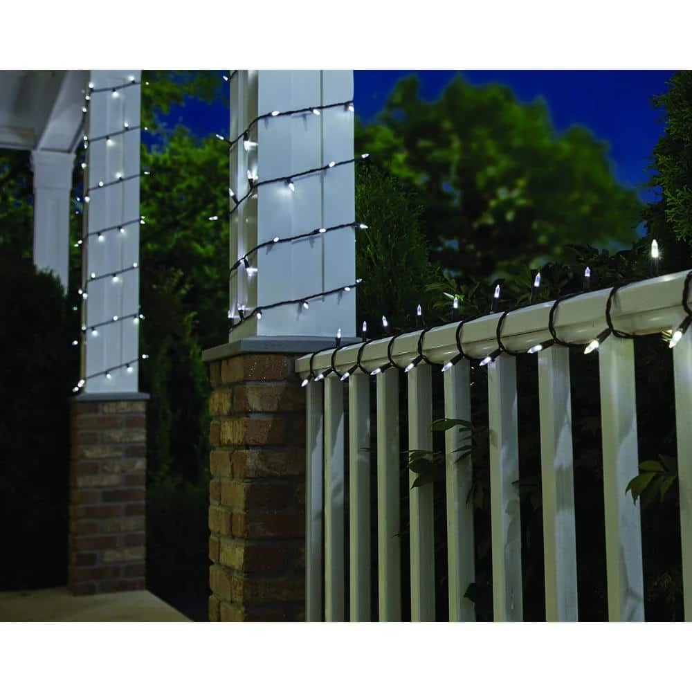 100-Light LED Smooth Mini Cool White Garden String Light by Hampton Bay 2 100-Light LED Smooth Mini Cool White Garden String Light by Hampton Bay - Image 2