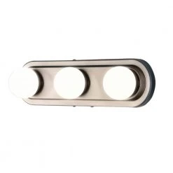 Midford 3-Light Brush Nickel LED Bathroom Vanity Light Bar by Hampton Bay -Hampton Bay Sales brush nickel hampton bay vanity lighting 59003 sn c3 1000