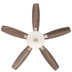 Menage 52 in. Integrated LED Indoor Low Profile Brushed Nickel Ceiling Fan with Light Kit by Hampton Bay -Hampton Bay Sales brushed nickel hampton bay ceiling fans with lights 14600 c3 1000
