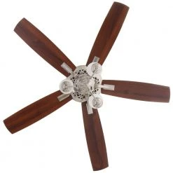 Havenville 52 in. Indoor Brushed Nickel Ceiling Fan with Light Kit by Hampton Bay -Hampton Bay Sales brushed nickel hampton bay ceiling fans with lights 14952 4f 1000