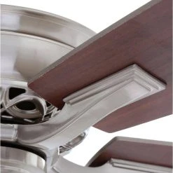 Havenville 52 in. Indoor Brushed Nickel Ceiling Fan with Light Kit by Hampton Bay -Hampton Bay Sales brushed nickel hampton bay ceiling fans with lights 14952 77 1000