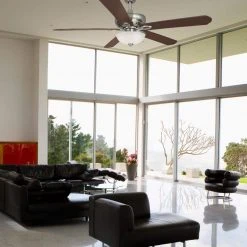 Asbury 60 in. LED Indoor Brushed Nickel Ceiling Fan with Light Kit and Remote Control by Hampton Bay -Hampton Bay Sales brushed nickel hampton bay ceiling fans with lights 26612 40 1000