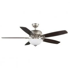 Southwind II 52 in. Indoor LED Brushed Nickel Ceiling Fan with Light Kit, Reversible Blades and Remote Control by Hampton Bay 12 Southwind II 52 in. Indoor LED Brushed Nickel Ceiling Fan with Light Kit, Reversible Blades and Remote Control by Hampton Bay -Hampton Bay Sales brushed nickel hampton bay ceiling fans with lights 50279 1f 1000