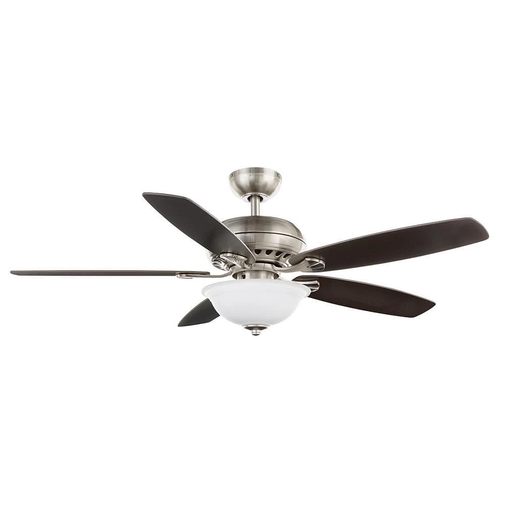 Southwind II 52 in. Indoor LED Brushed Nickel Ceiling Fan with Light Kit, Reversible Blades and Remote Control by Hampton Bay 5 Southwind II 52 in. Indoor LED Brushed Nickel Ceiling Fan with Light Kit, Reversible Blades and Remote Control by Hampton Bay - Image 5
