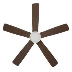 Fanelee 54 in. White Color Changing Integrated LED Brushed Nickel Smart Hubspace Ceiling Fan with Light Kit and Remote by Hampton Bay -Hampton Bay Sales brushed nickel hampton bay ceiling fans with lights 52133 1d 1000