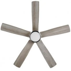 Fanelee 54 in. White Color Changing Integrated LED Brushed Nickel Smart Hubspace Ceiling Fan with Light Kit and Remote by Hampton Bay -Hampton Bay Sales brushed nickel hampton bay ceiling fans with lights 52133 44 1000