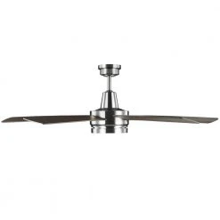 Fanelee 54 in. White Color Changing Integrated LED Brushed Nickel Smart Hubspace Ceiling Fan with Light Kit and Remote by Hampton Bay -Hampton Bay Sales brushed nickel hampton bay ceiling fans with lights 52133 77 1000