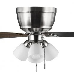 Sidlow 52 in. Indoor LED Brushed Nickel Hugger Dry Rated Ceiling Fan with 5 QuickInstall Reversible Blades and Light Kit by Hampton Bay 23 Sidlow 52 in. Indoor LED Brushed Nickel Hugger Dry Rated Ceiling Fan with 5 QuickInstall Reversible Blades and Light Kit by Hampton Bay -Hampton Bay Sales brushed nickel hampton bay ceiling fans with lights 52151 1f 1000