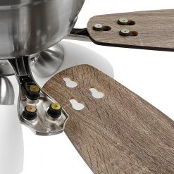 Sidlow 52 in. Indoor LED Brushed Nickel Hugger Dry Rated Ceiling Fan with 5 QuickInstall Reversible Blades and Light Kit by Hampton Bay 24 Sidlow 52 in. Indoor LED Brushed Nickel Hugger Dry Rated Ceiling Fan with 5 QuickInstall Reversible Blades and Light Kit by Hampton Bay -Hampton Bay Sales brushed nickel hampton bay ceiling fans with lights 52151 44 1000