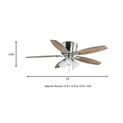 Sidlow 52 in. Indoor LED Brushed Nickel Hugger Dry Rated Ceiling Fan with 5 QuickInstall Reversible Blades and Light Kit by Hampton Bay 17 Sidlow 52 in. Indoor LED Brushed Nickel Hugger Dry Rated Ceiling Fan with 5 QuickInstall Reversible Blades and Light Kit by Hampton Bay -Hampton Bay Sales brushed nickel hampton bay ceiling fans with lights 52151 a0 1000