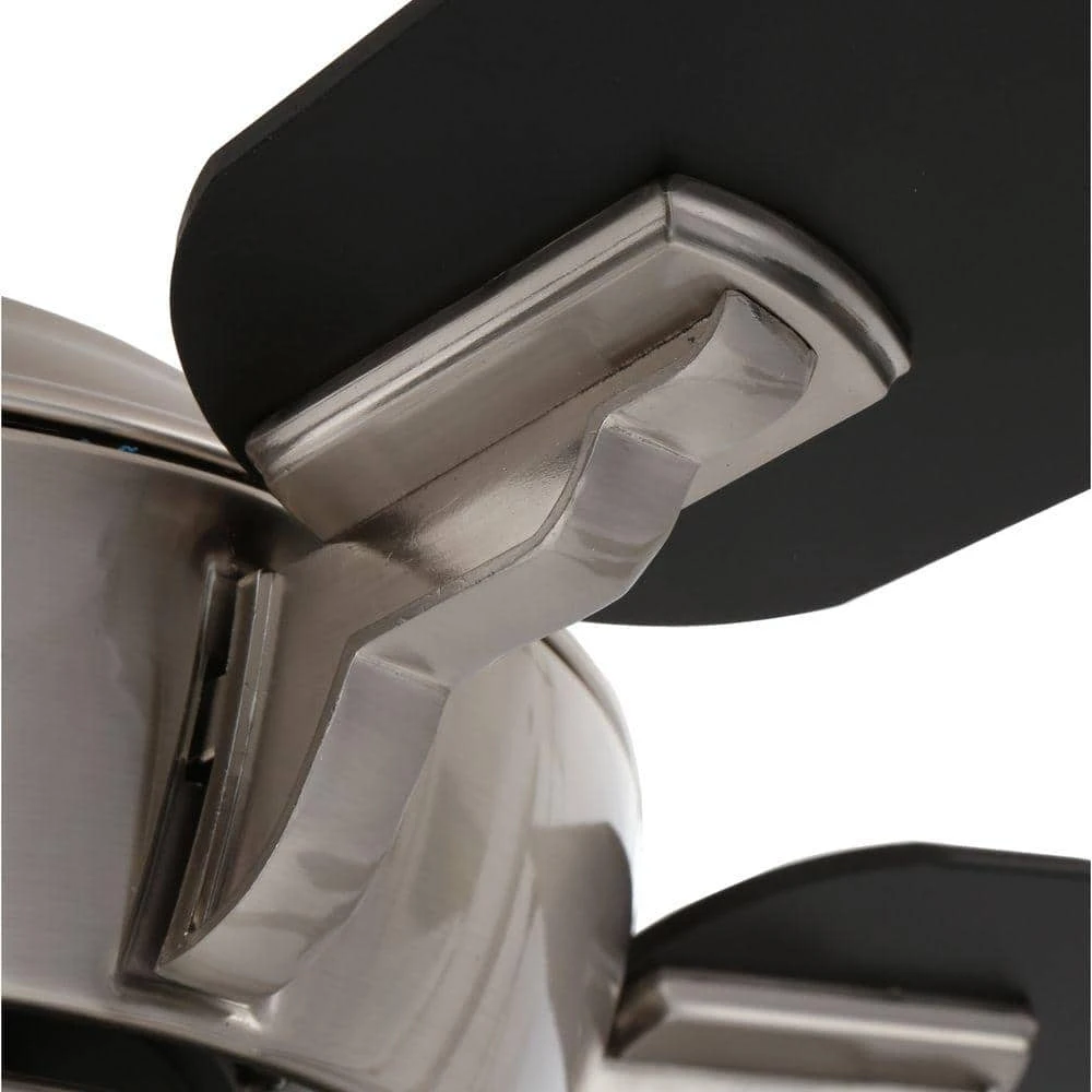 Midili 44 in. Indoor LED Brushed Nickel Dry Rated Ceiling Fan with 5 Reversible Blades, Light Kit and Remote Control by Hampton Bay 5 Midili 44 in. Indoor LED Brushed Nickel Dry Rated Ceiling Fan with 5 Reversible Blades, Light Kit and Remote Control by Hampton Bay - Image 5