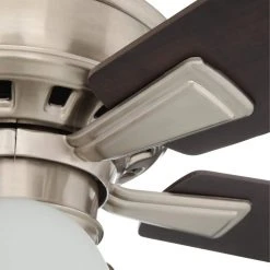 Vaurgas 44 in. LED Indoor Brushed Nickel Ceiling Fan with Light Kit by Hampton Bay -Hampton Bay Sales brushed nickel hampton bay ceiling fans with lights 68144 66 1000