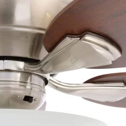 Flowe 52 in. Indoor LED Brushed Nickel Dry Rated Ceiling Fan with 5 Reversible Blades, Light Kit and Remote Control by Hampton Bay 16 Flowe 52 in. Indoor LED Brushed Nickel Dry Rated Ceiling Fan with 5 Reversible Blades, Light Kit and Remote Control by Hampton Bay -Hampton Bay Sales brushed nickel hampton bay ceiling fans with lights 99913 1d 1000