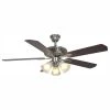 Glendale 52 in. LED Indoor Brushed Nickel Ceiling Fan with Light Kit by Hampton Bay