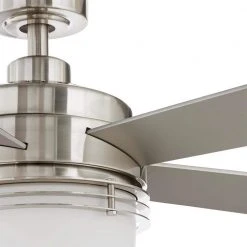 Sussex II 52 in. LED Brushed Nickel Ceiling Fan with Light and Remote Control by Hampton Bay -Hampton Bay Sales brushed nickel hampton bay ceiling fans with lights al694led bn 40 1000