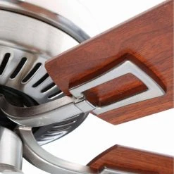 Sinclair 44 in. LED Indoor Brushed Nickel Ceiling Fan with Light Kit by Hampton Bay -Hampton Bay Sales brushed nickel hampton bay ceiling fans with lights al958 bn 4f 1000