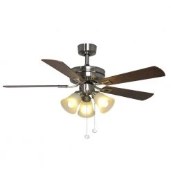 Sinclair 44 in. LED Indoor Brushed Nickel Ceiling Fan with Light Kit by Hampton Bay -Hampton Bay Sales brushed nickel hampton bay ceiling fans with lights al958 bn c3 1000