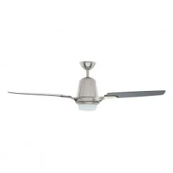 Stylique II 56 in. Indoor Brushed Nickel Ceiling Fan with Light Kit and Remote Control by Hampton Bay -Hampton Bay Sales brushed nickel hampton bay ceiling fans with lights al979 bn 66 1000