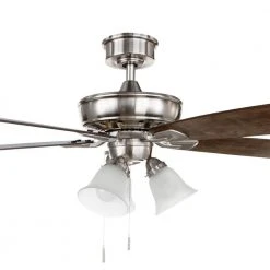 Wellton 54 in LED Brushed Nickel DC Motor Ceiling Fan with Light by Hampton Bay 18 Wellton 54 in LED Brushed Nickel DC Motor Ceiling Fan with Light by Hampton Bay -Hampton Bay Sales brushed nickel hampton bay ceiling fans with lights am588 bn 44 1000