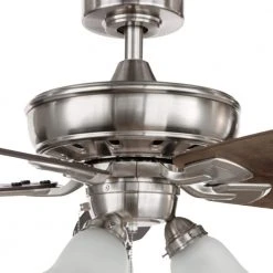 Wellton 54 in LED Brushed Nickel DC Motor Ceiling Fan with Light by Hampton Bay 16 Wellton 54 in LED Brushed Nickel DC Motor Ceiling Fan with Light by Hampton Bay -Hampton Bay Sales brushed nickel hampton bay ceiling fans with lights am588 bn 4f 1000