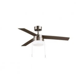 Montgomery II 44 in. Indoor Brushed Nickel Ceiling Fan with Light Kit by Hampton Bay -Hampton Bay Sales brushed nickel hampton bay ceiling fans with lights rdb9144 bn 1f 1000