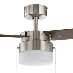 Montgomery II 44 in. Indoor Brushed Nickel Ceiling Fan with Light Kit by Hampton Bay -Hampton Bay Sales brushed nickel hampton bay ceiling fans with lights rdb9144 bn 66 1000