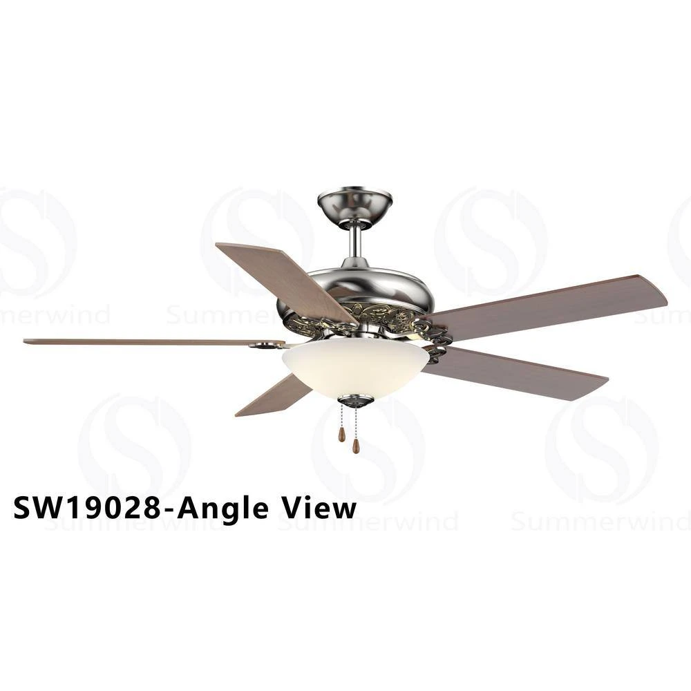 Edelweiss 52 in. Indoor Brushed Nickel Ceiling Fan with Light Kit by Hampton Bay 7 Edelweiss 52 in. Indoor Brushed Nickel Ceiling Fan with Light Kit by Hampton Bay - Image 7
