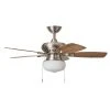Embry Hills 42 in. Indoor Brushed Nickel Ceiling Fan with Light Kit by Hampton Bay