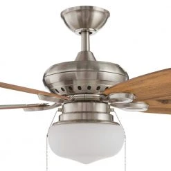 Embry Hills 42 in. Indoor Brushed Nickel Ceiling Fan with Light Kit by Hampton Bay -Hampton Bay Sales brushed nickel hampton bay ceiling fans with lights sw19129 abn 66 1000