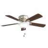 Hawkins II 44 in. LED Brushed Nickel Ceiling Fan with Light by Hampton Bay