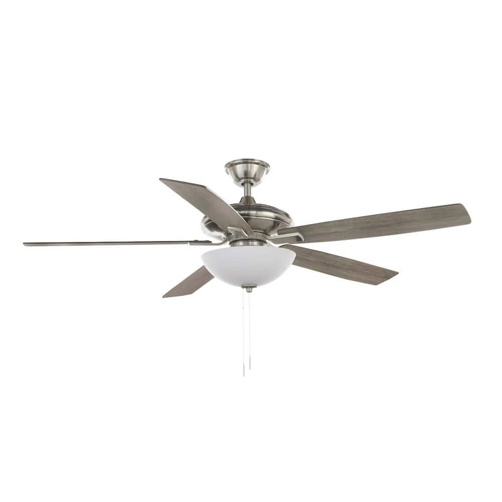 Abbeywood 60 in. LED Brushed Nickel Ceiling Fan With Light Kit by Hampton Bay 2 Abbeywood 60 in. LED Brushed Nickel Ceiling Fan With Light Kit by Hampton Bay - Image 2