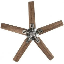 Bayfield 52 in. Indoor Brushed Nickel Dry Rated Downrod Ceiling Fan with 5 Reversible Blades by Hampton Bay -Hampton Bay Sales brushed nickel hampton bay ceiling fans without lights 52195 66 1000