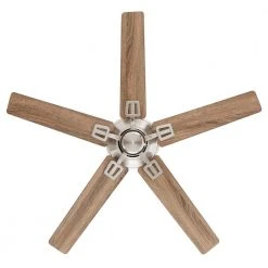 Bayfield 52 in. Indoor Brushed Nickel Dry Rated Downrod Ceiling Fan with 5 Reversible Blades by Hampton Bay -Hampton Bay Sales brushed nickel hampton bay ceiling fans without lights 52195 d4 1000