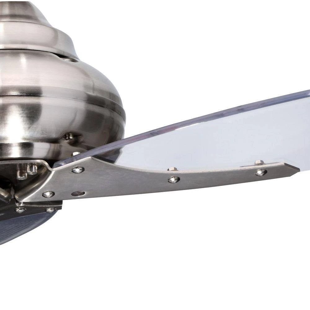 Florentine IV 56 in. Indoor Brushed Nickel Ceiling Fan with Wall Control by Hampton Bay 2 Florentine IV 56 in. Indoor Brushed Nickel Ceiling Fan with Wall Control by Hampton Bay - Image 2