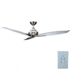 Florentine IV 56 in. Indoor Brushed Nickel Ceiling Fan with Wall Control by Hampton Bay