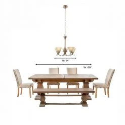 Santa Rita 5-Light Brushed Nickel Chandelier with Glass Shades by Hampton Bay -Hampton Bay Sales brushed nickel hampton bay chandeliers 19708 000 40 1000