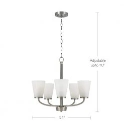 5-Light Brushed Nickel Chandelier by Hampton Bay 8 5-Light Brushed Nickel Chandelier by Hampton Bay -Hampton Bay Sales brushed nickel hampton bay chandeliers 21095 000 4f 1000