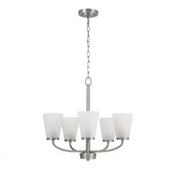 5-Light Brushed Nickel Chandelier by Hampton Bay 7 5-Light Brushed Nickel Chandelier by Hampton Bay -Hampton Bay Sales brushed nickel hampton bay chandeliers 21095 000 c3 1000