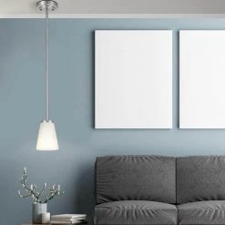 2-Light Brushed Nickel Pendant by Hampton Bay -Hampton Bay Sales brushed nickel hampton bay chandeliers 21097 000 31 1000