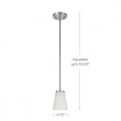 2-Light Brushed Nickel Pendant by Hampton Bay -Hampton Bay Sales brushed nickel hampton bay chandeliers 21097 000 4f 1000