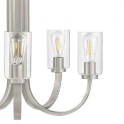 Kendall Manor 5-Light Brushed Nickel Dining Room Chandelier with Clear Glass Shades by Hampton Bay 7 Kendall Manor 5-Light Brushed Nickel Dining Room Chandelier with Clear Glass Shades by Hampton Bay -Hampton Bay Sales brushed nickel hampton bay chandeliers ehd82620 1 5 bn 40 1000