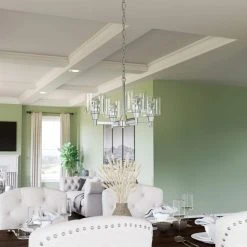 Oron 4-Light Brushed Nickel Reversible Chandelier with Clear Glass Shades, Dining Room Chandelier by Hampton Bay -Hampton Bay Sales brushed nickel hampton bay chandeliers hdp12069bn 4f 1000