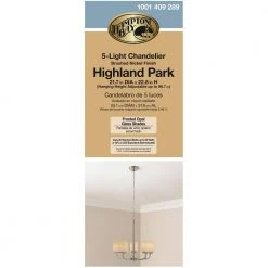 5-Light Brushed Nickel Chandelier with Frosted Glass Shades by Hampton Bay -Hampton Bay Sales brushed nickel hampton bay chandeliers iuq8115a 2 44 1000