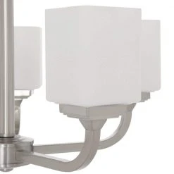 5-Light Brushed Nickel Chandelier with Frosted Glass Shades by Hampton Bay -Hampton Bay Sales brushed nickel hampton bay chandeliers iuq8115a 2 a0 1000