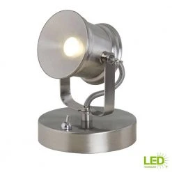 5.1 in. Brushed Nickel Integrated LED Spotlight Desk Lamp by Hampton Bay -Hampton Bay Sales brushed nickel hampton bay desk lamps 19274 002 40 1000