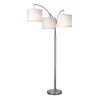 78 in. Height 3-Arc Floor Lamp - Brushed Nickel Finish by Hampton Bay
