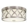 Montrose 14 in. 3-Light Brushed Nickel Flush Mount by Hampton Bay